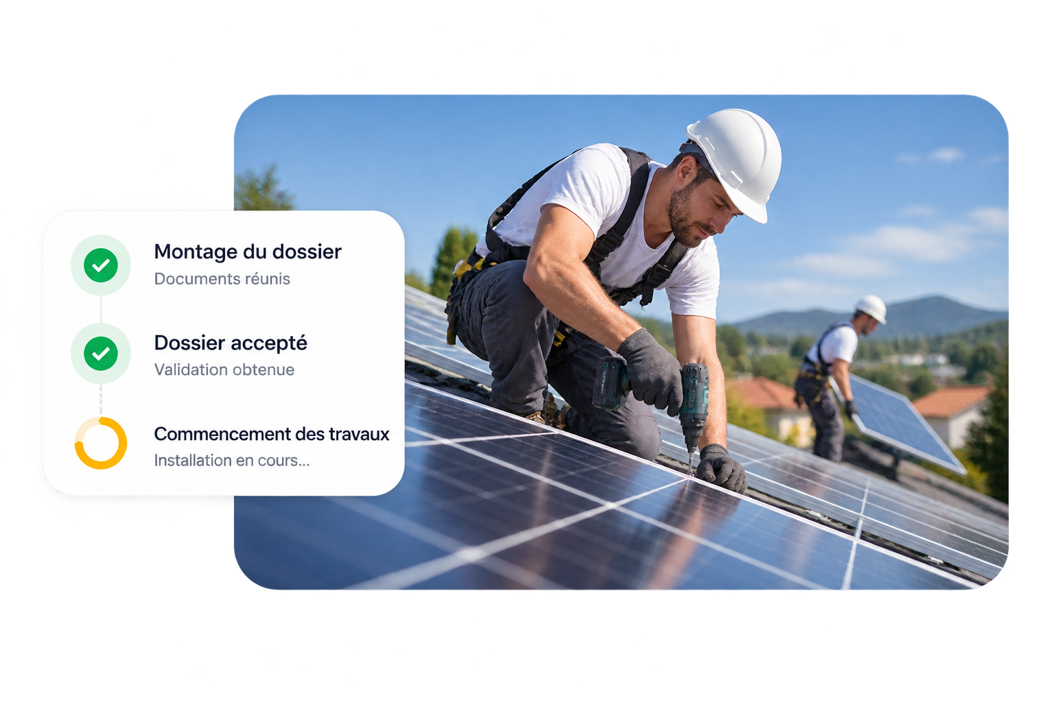 Suivi en ligne de l’avancement du dossier solaire